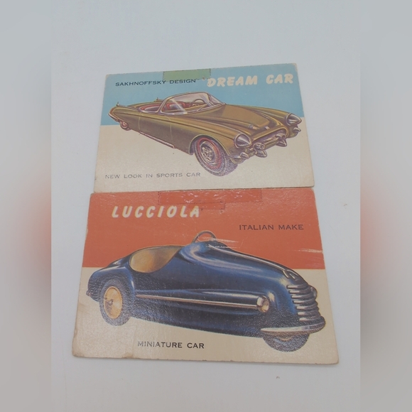 1954 Topps Car Card Set 6 Prototypes  Cemo Turbo, Lucciola, Allen Williams++ - Picture 5 of 8